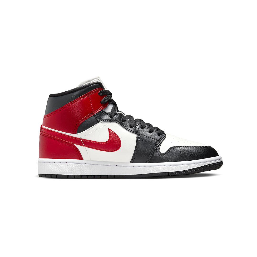 Air jordan 1 mid gym red white black best sale