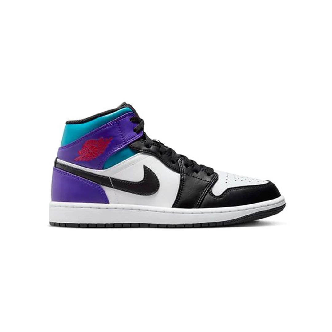 Purple cheap teal jordans