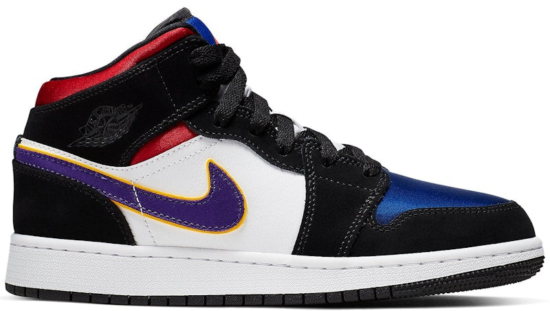 Jordan 1 Mid Lakers Top 3 Gs Kicks Machine