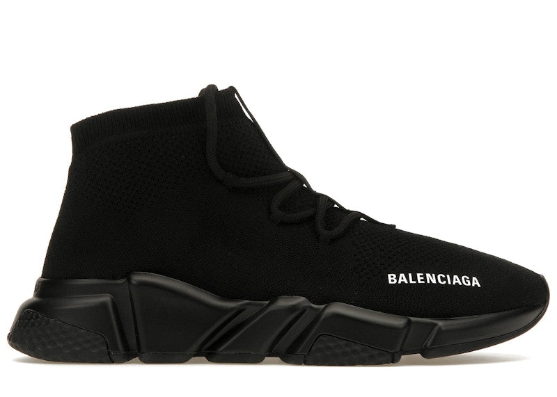 Balenciaga speed trainer lace up black best sale