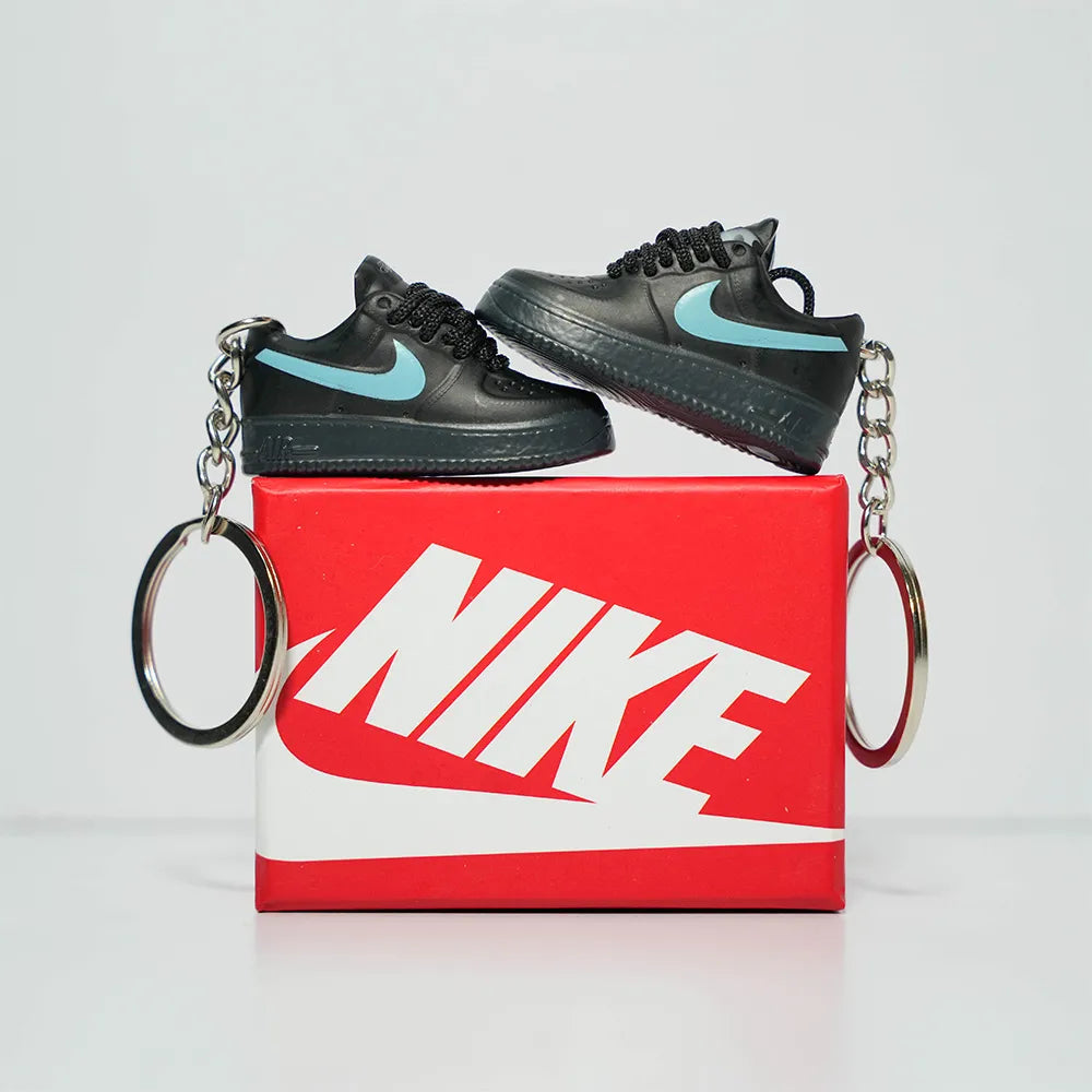 3D Sneaker Keychain With Box AF1 Tiffany Kicks Machine