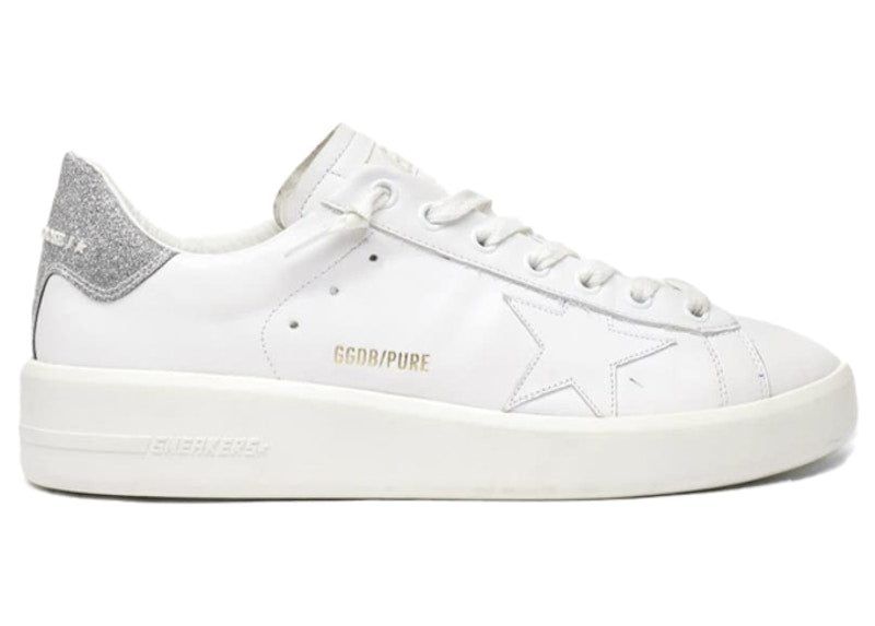 Golden Goose Pure Star Glitter White Silver Women s Kicks Machine