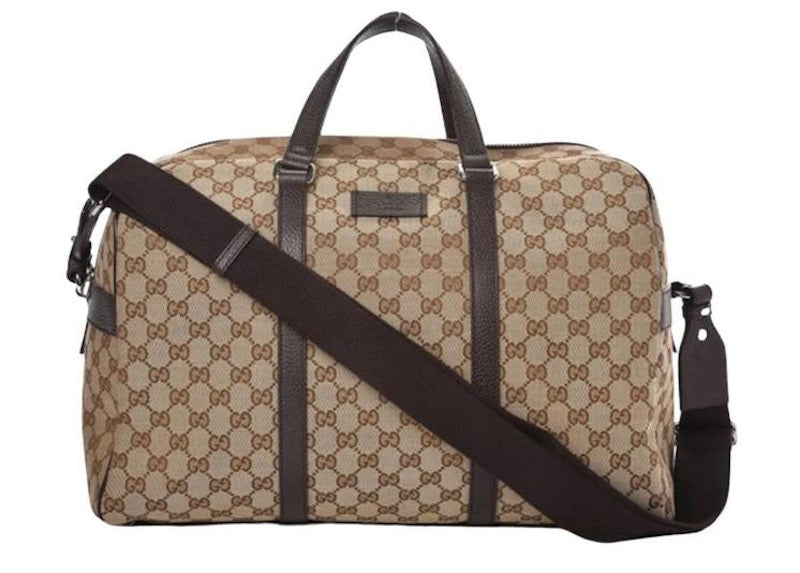 Gucci Boston Gg Duffle Bag Beige Ebony Kicks Machine