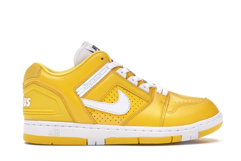 Nike Sb Air Force 2 Low Supreme Yellow Kicks Machine