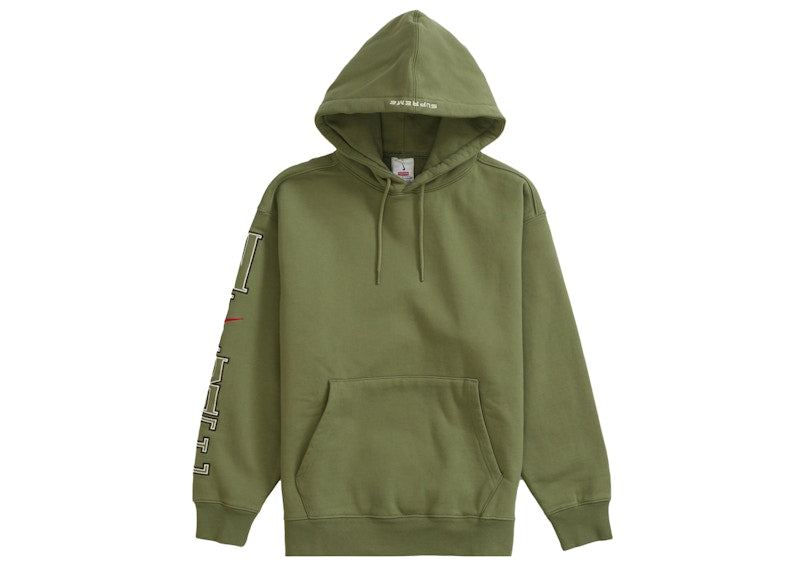 Supreme Nike Hooded Sweatshirt Olive Kicks Machine