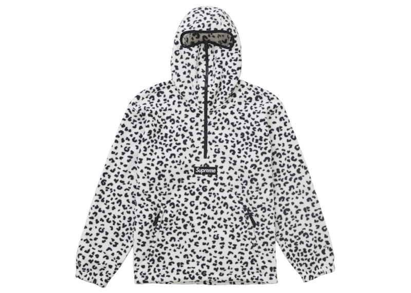 Supreme half zip leopard online