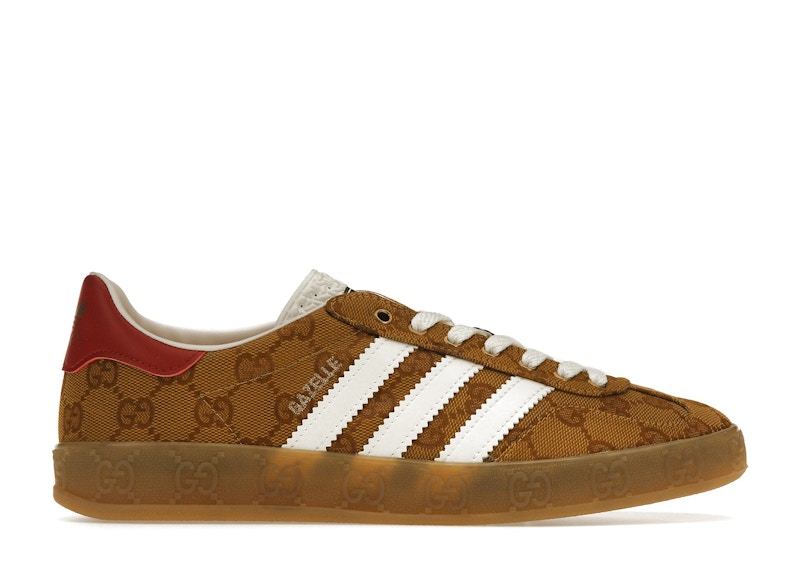 Adidas Gazelle Gucci Original Gg Beige Brown Women S Kicks Machine