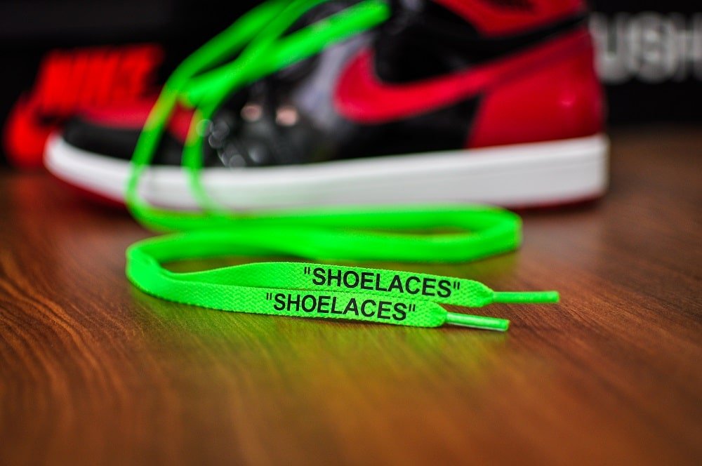matraz Contorno vapor Printed Flat Laces SHOELACES - Green – Kicks Machine
