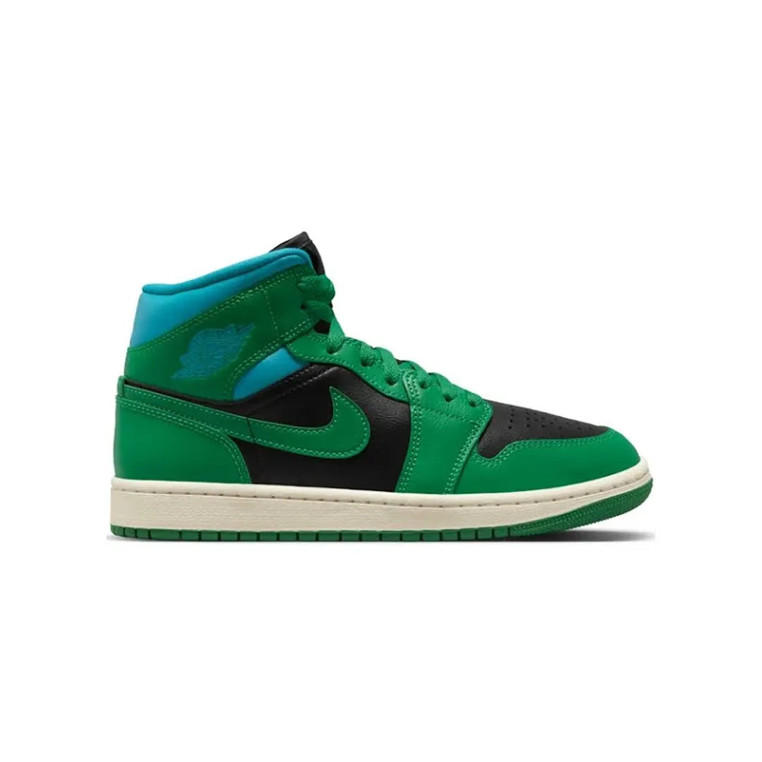 Air Jordan 1 Mid Lucky Green Aquatone