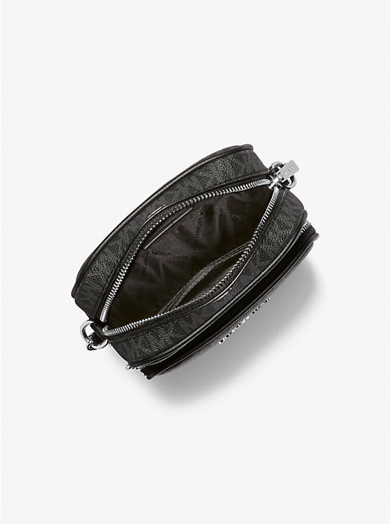 Jet Set Travel Medium Logo Crossbody Bag Black