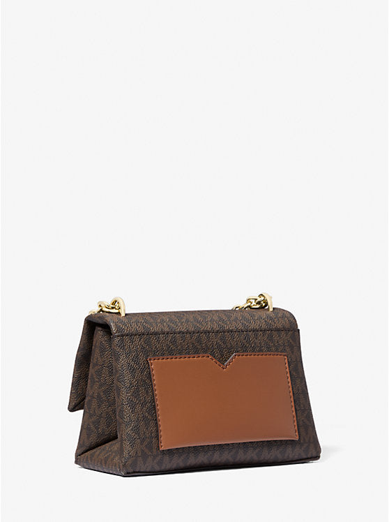 Cece Small Logo Shoulder Bag Brown