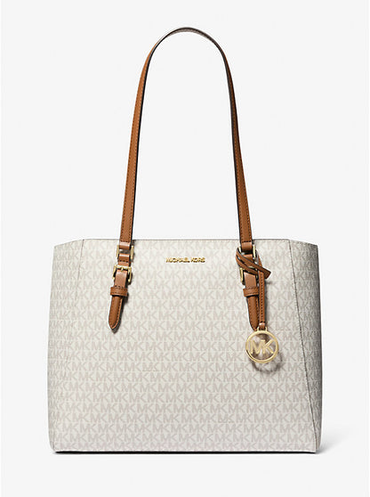 Charlotte Large 3-in-1 Signature Logo Tote Bag Vanilla