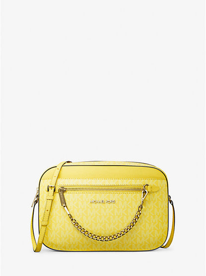 Jet Set Large Logo Crossbody Bag Daisy Yellow