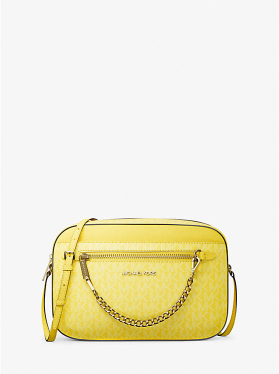 Jet Set Large Logo Crossbody Bag Daisy Yellow