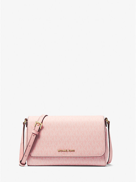 Medium Logo Convertible Crossbody Bag Lt Powder Blush