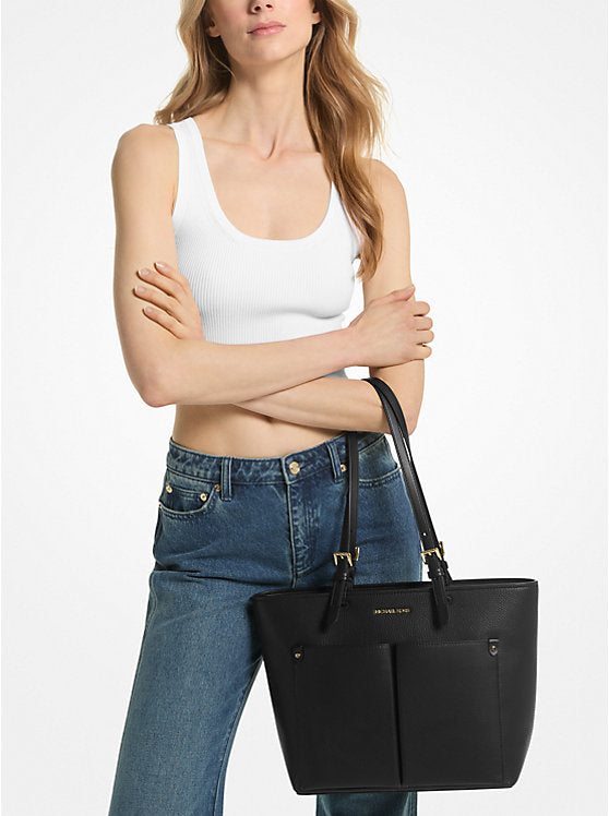 Jet Set Medium Pocket Tote Bag Black