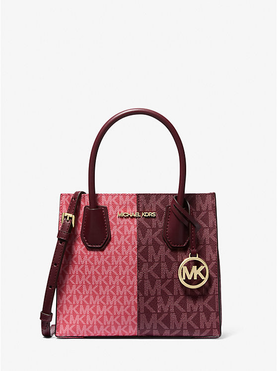 Mercer Medium Two-Tone Logo Crossbody Bag Oxblood Mlti