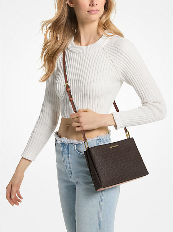 Trisha Medium Logo Crossbody Bag 