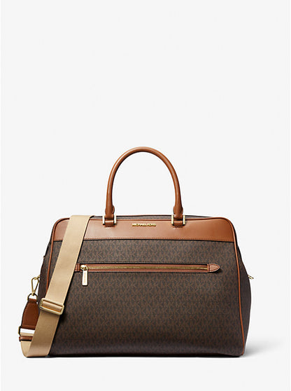 Large Logo Weekender Bag Brown