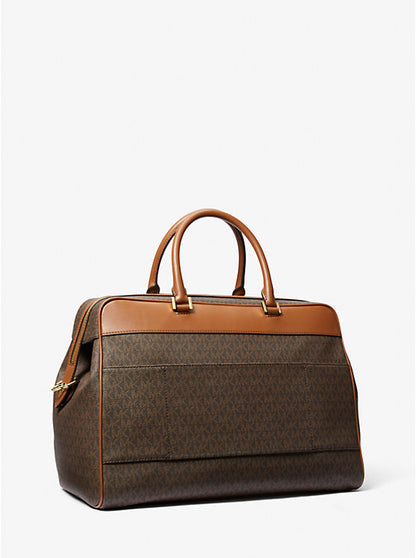 Large Logo Weekender Bag Brown