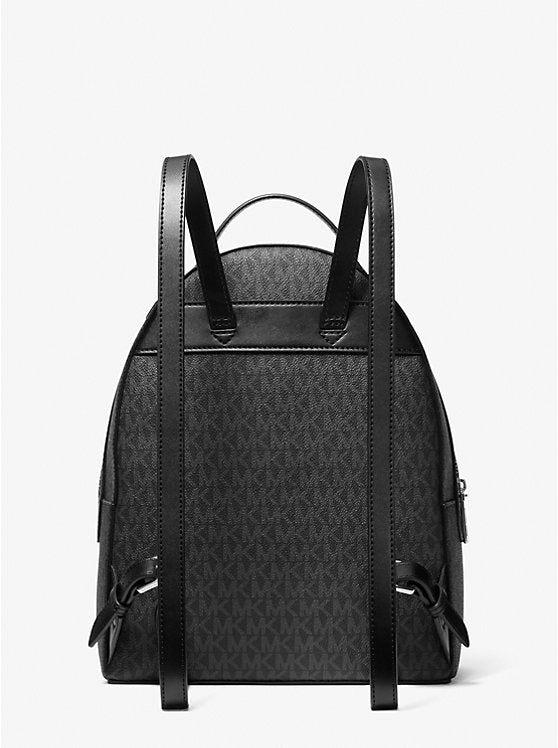 Sheila Medium Signature Logo Backpack Black