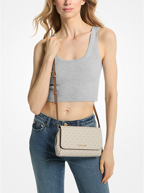 Medium Logo Convertible Crossbody Bag Vanilla