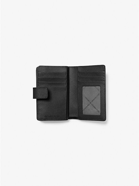 Medium Saffiano Leather Wallet Black