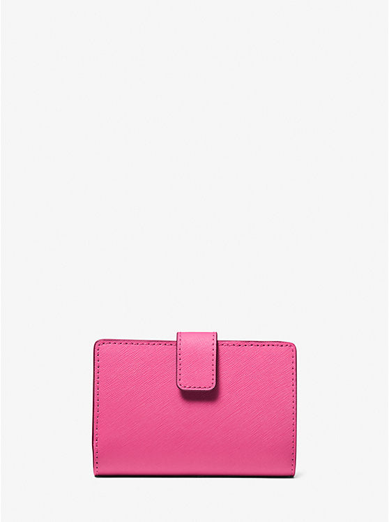 Medium Saffiano Leather Wallet Dragonfruit