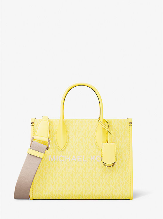 Mirella Small Signature Logo Crossbody Bag Daisy Yellow