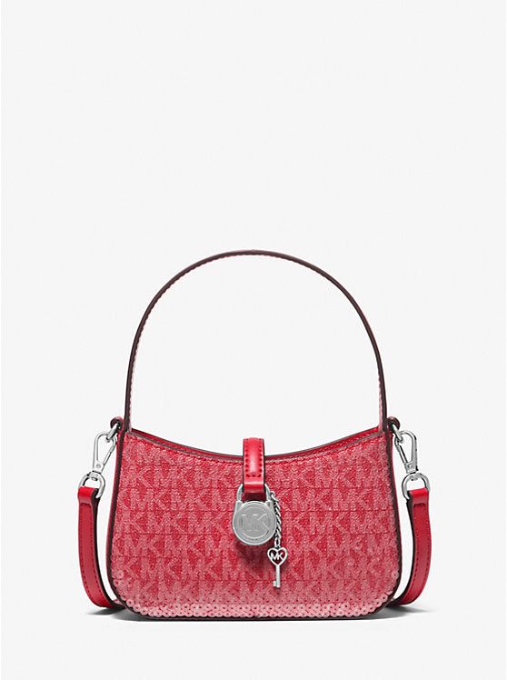 Lyra Extra-Small Signature Logo Crossbody Bag Bright Red