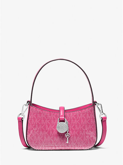 Lyra Extra-Small Signature Logo Crossbody Bag Dragonfruit