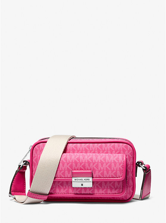 Bradshaw Extra-Small Signature Logo Camera Crossbody Bag Dragonfruit