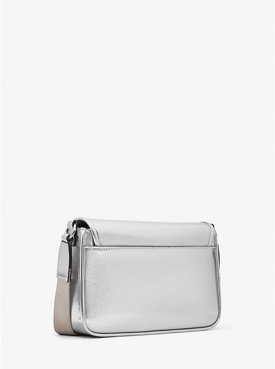 Bradshaw Medium Metallic Messenger Bag Silver