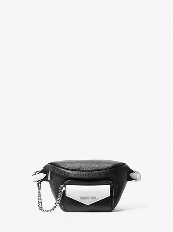 Maisie Large Pebbled Leather 2-in-1 Sling Pack Black Combo