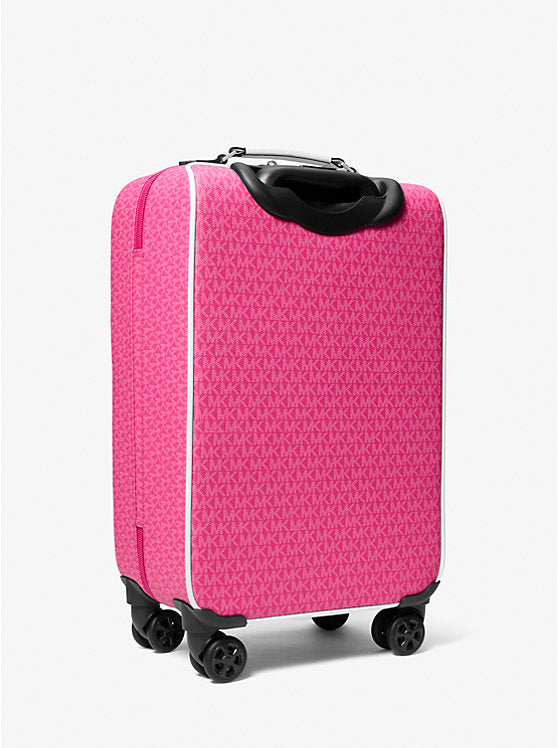 Small Embellished Signature Logo Suitcase Dragonfruit