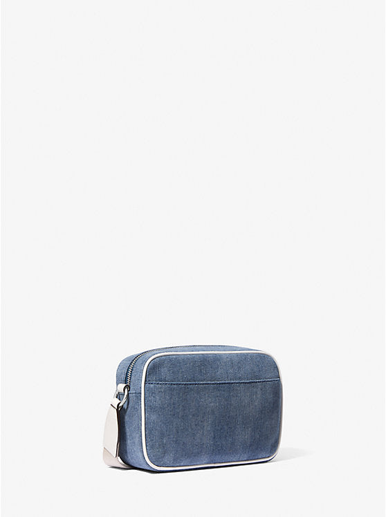 Jet Set Medium Denim Crossbody Bag with Case for Apple Airpods Pro Denim