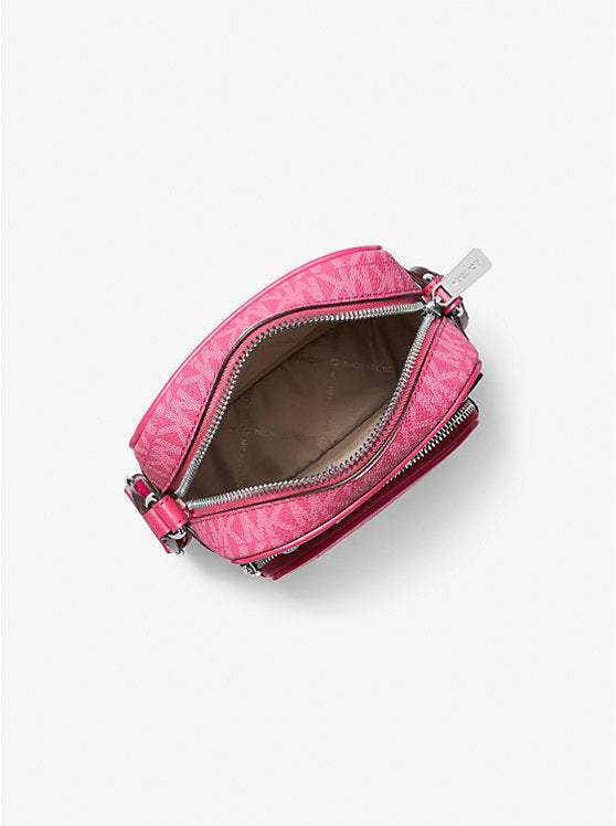 Jet Set Medium Signature Logo Crossbody Bag Dragonfruit