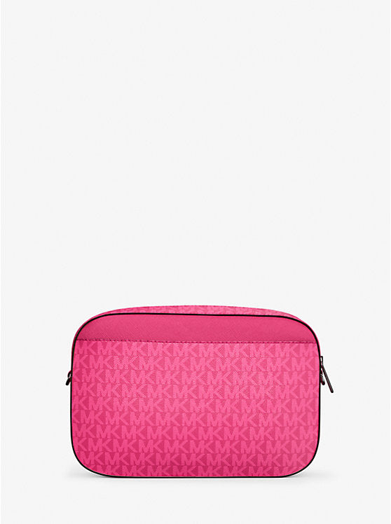 Jet Set Large Signature Logo Crossbody Bag Dragonfruit