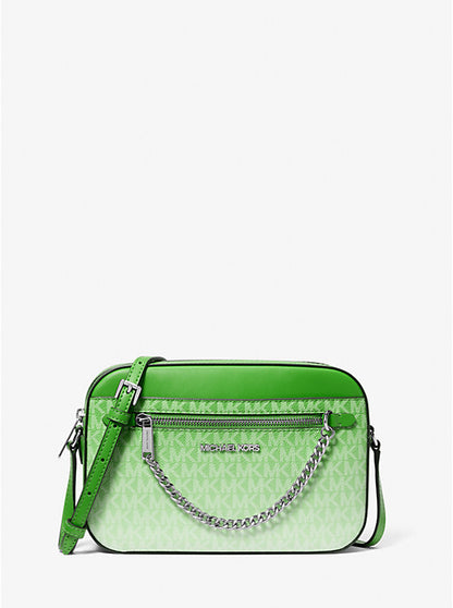 Jet Set Large Ombre Signature Logo Crossbody Body Jungle