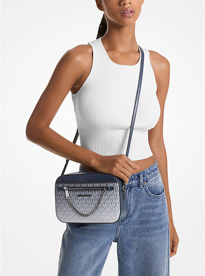 Jet Set Large Ombre Signature Logo Crossbody Body Navy