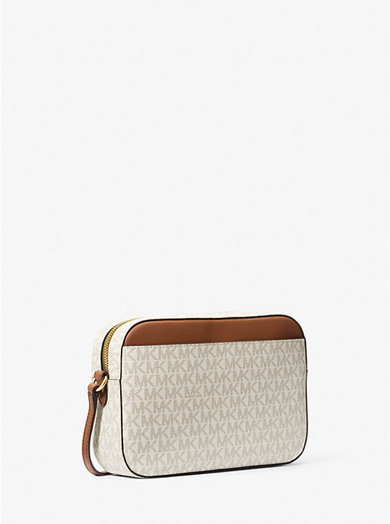 Jet Set Large Logo Crossbody Bag Vanilla