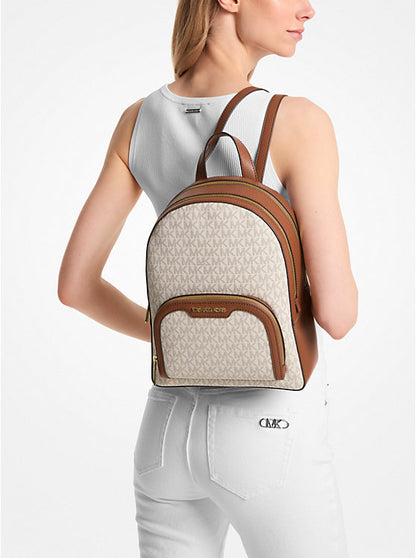 Jaycee Medium Logo Backpack Vanilla