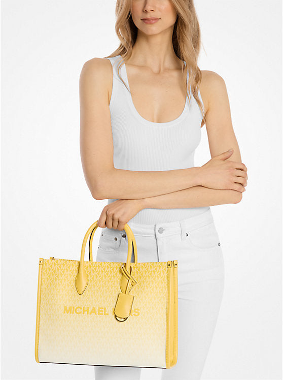 Mirella Medium Ombre Logo Tote Bag Daisy Yellow