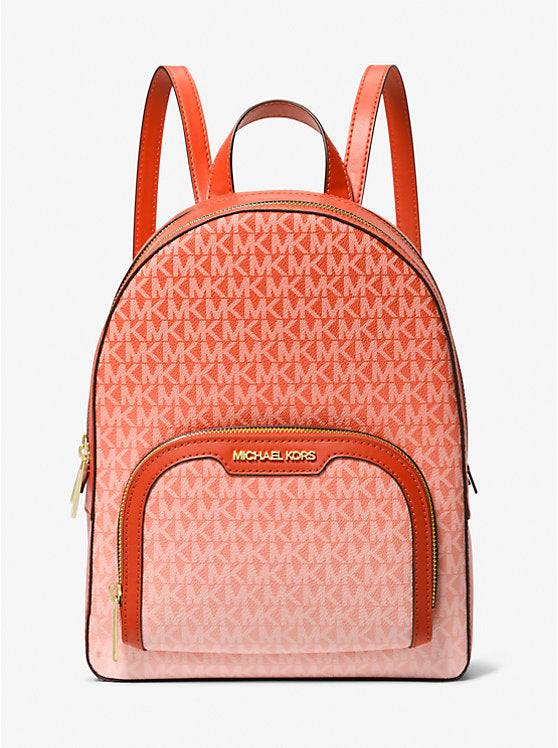 Jaycee Medium Ombre Signature Logo Backpack Red Clay