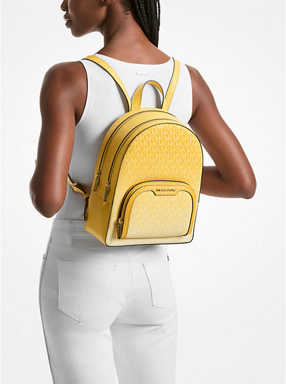 Jaycee Medium Ombre Signature Logo Backpack Daisy Yellow