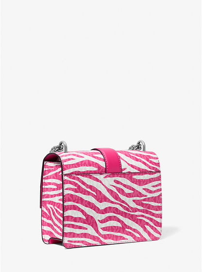 Greenwich Small Animal Print Logo Crossbody Bag Dragonfruit