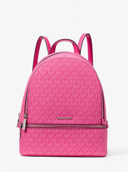 Rhea Medium Signature Logo Backpack Dragonfruit