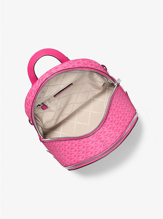 Rhea Medium Signature Logo Backpack Dragonfruit