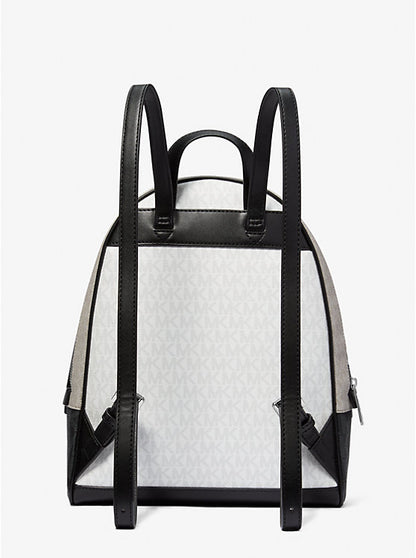 Rhea Medium Color-Block Signature Logo Backpack Opwht Multi