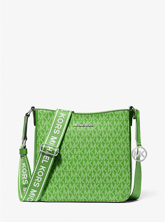 Jet Set Signature Logo Messenger Bag Jungle